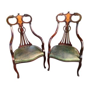 Paire de fauteuils Anglais